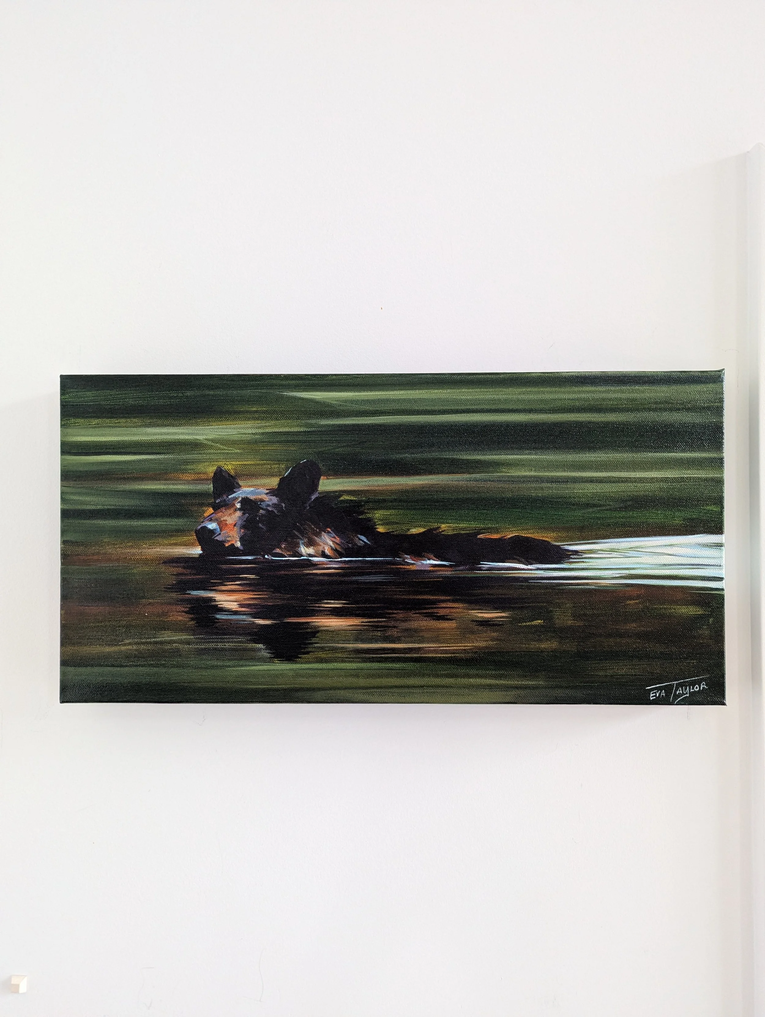 A Paddler's Journey | 10" x 20" acrylic on gallery canvas | $495 CAD