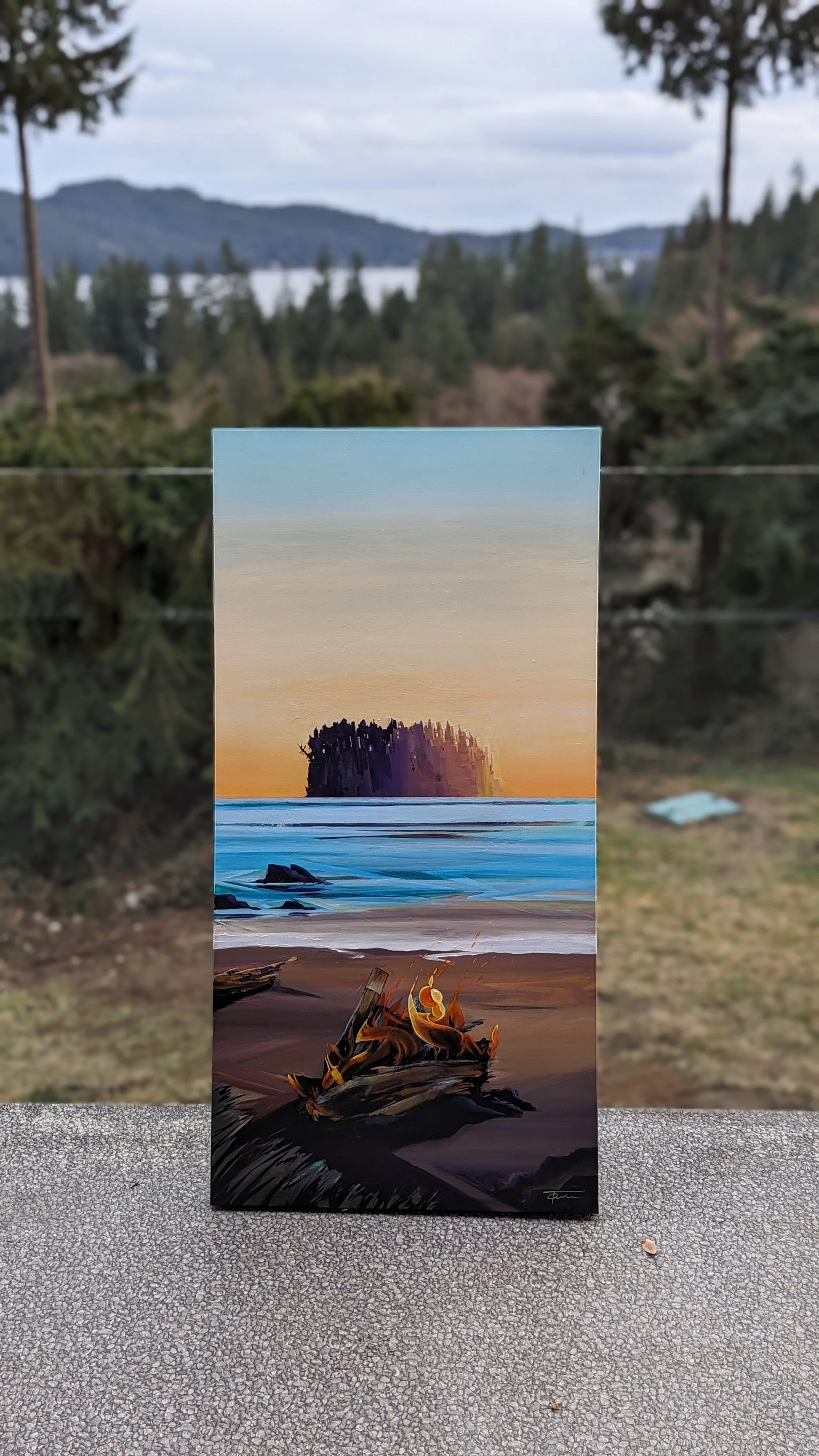 She's on Fire | 24" x 48" acrylic on gallery canvas | $795 CAD