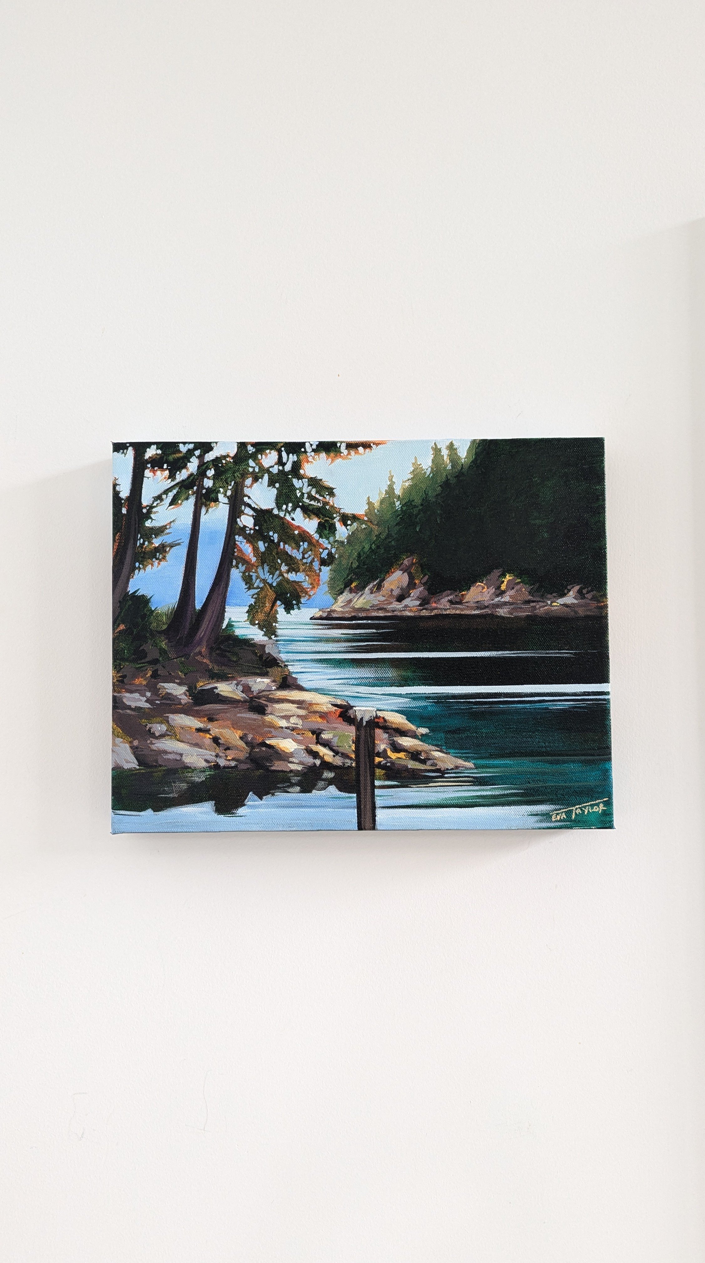 Snug Cove | 16" x 20" acrylic on gallery canvas | $495 CAD