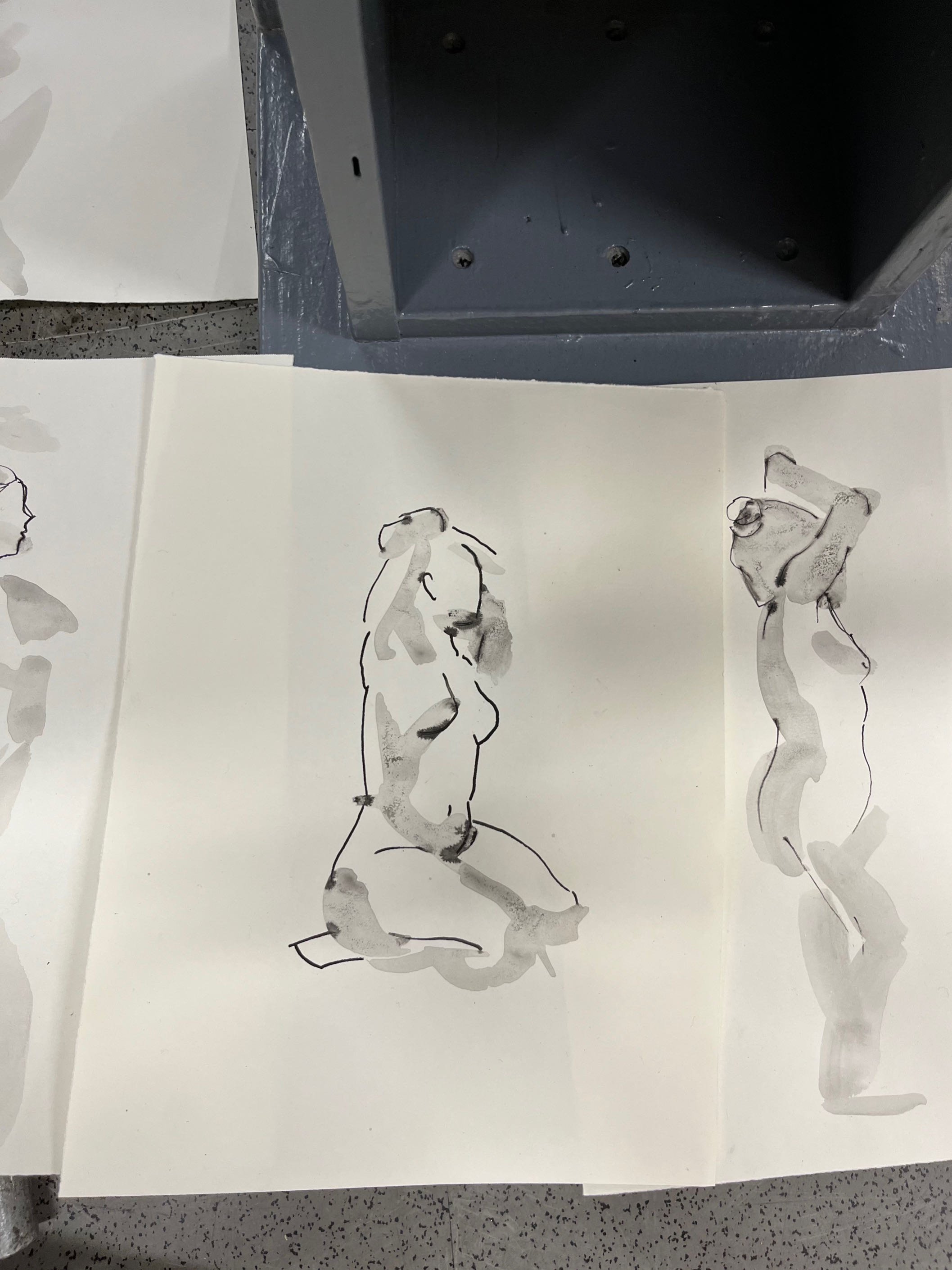 Gesture Drawings from Life (Ink on Paper)