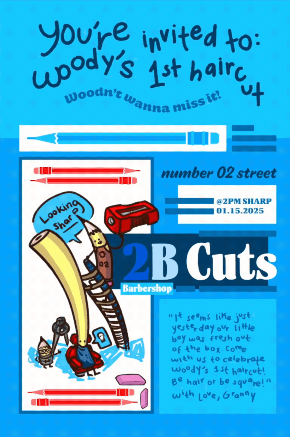Woody's First Haircut
