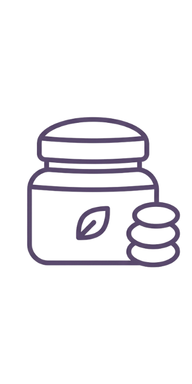 Illustration of a supplement bottle with capsules and pills.