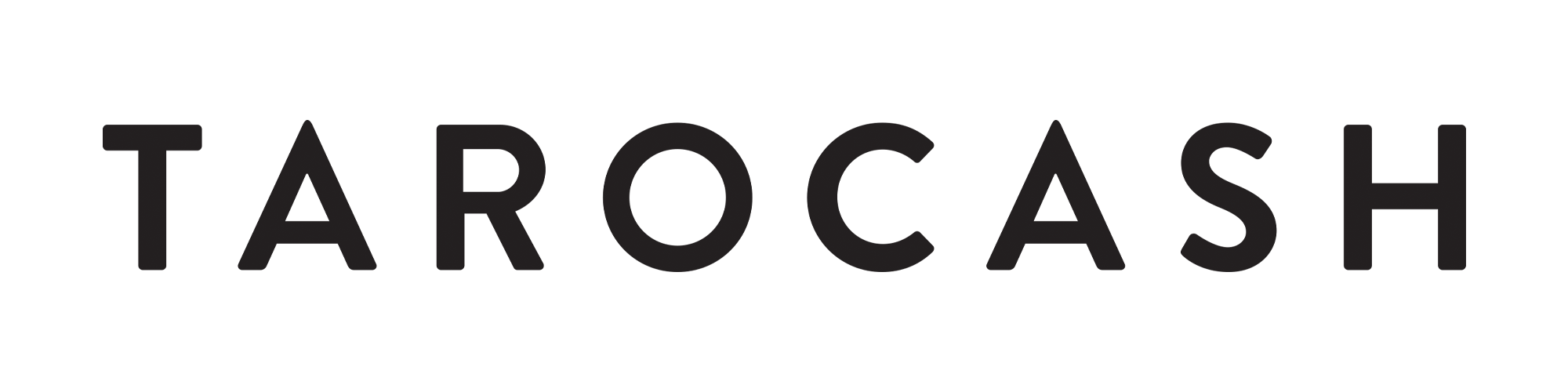 Tarocash brand logo in black
