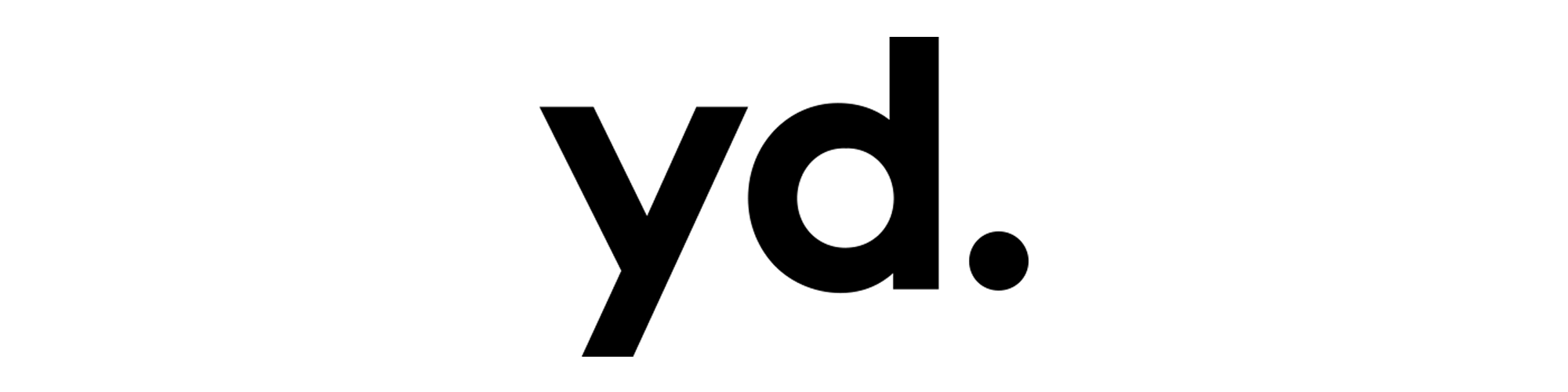 yd brand logo in black