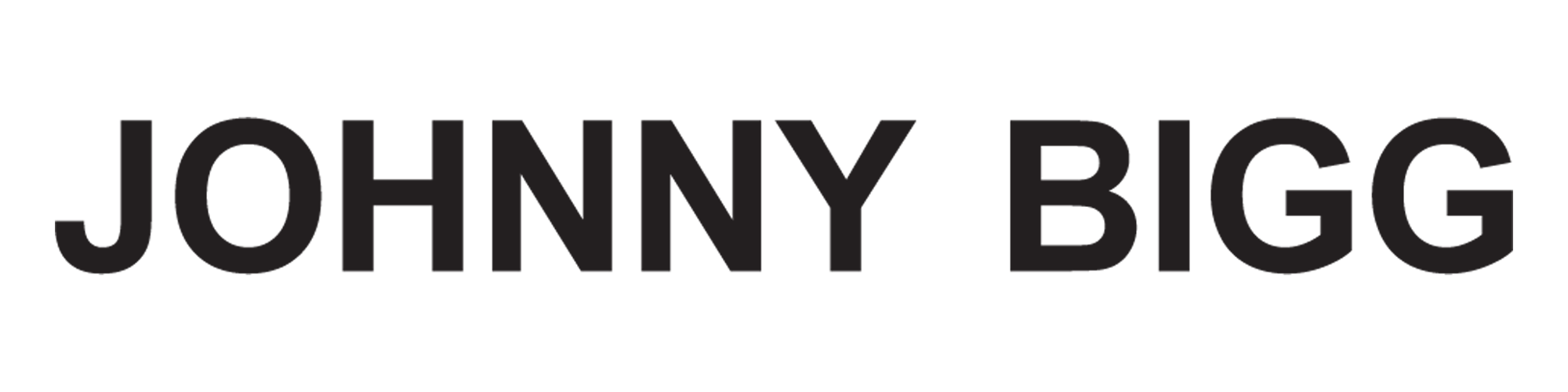 Johnny Bigg brand logo in black