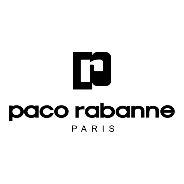 Paco Rabanne logo with the brand name and Paris in text.