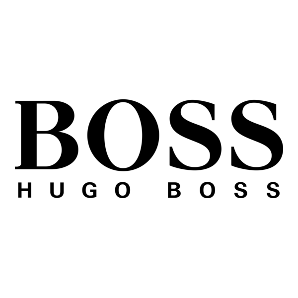 Hugo Boss logo in black text on a white background
