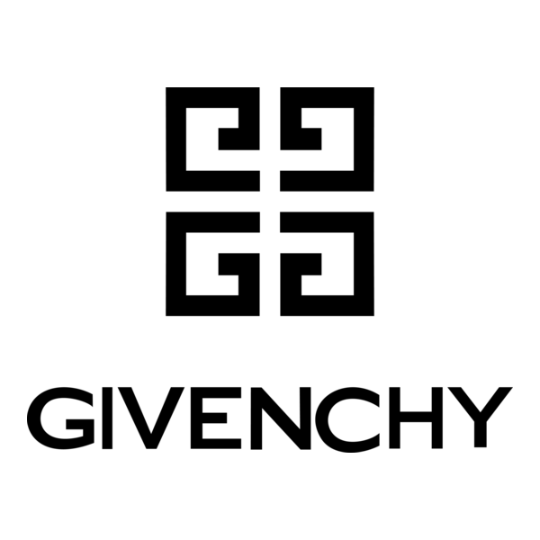 Givenchy logo with a geometric pattern above the brand name Givenchy.