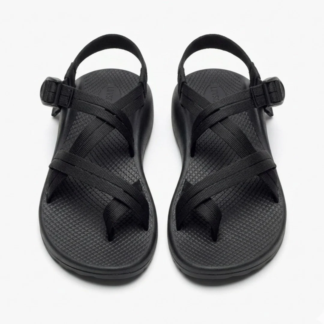 Chaco Z2 Classic Men's Athletic Sandal Black Hiking Water Shoes Toe Loop Size 7