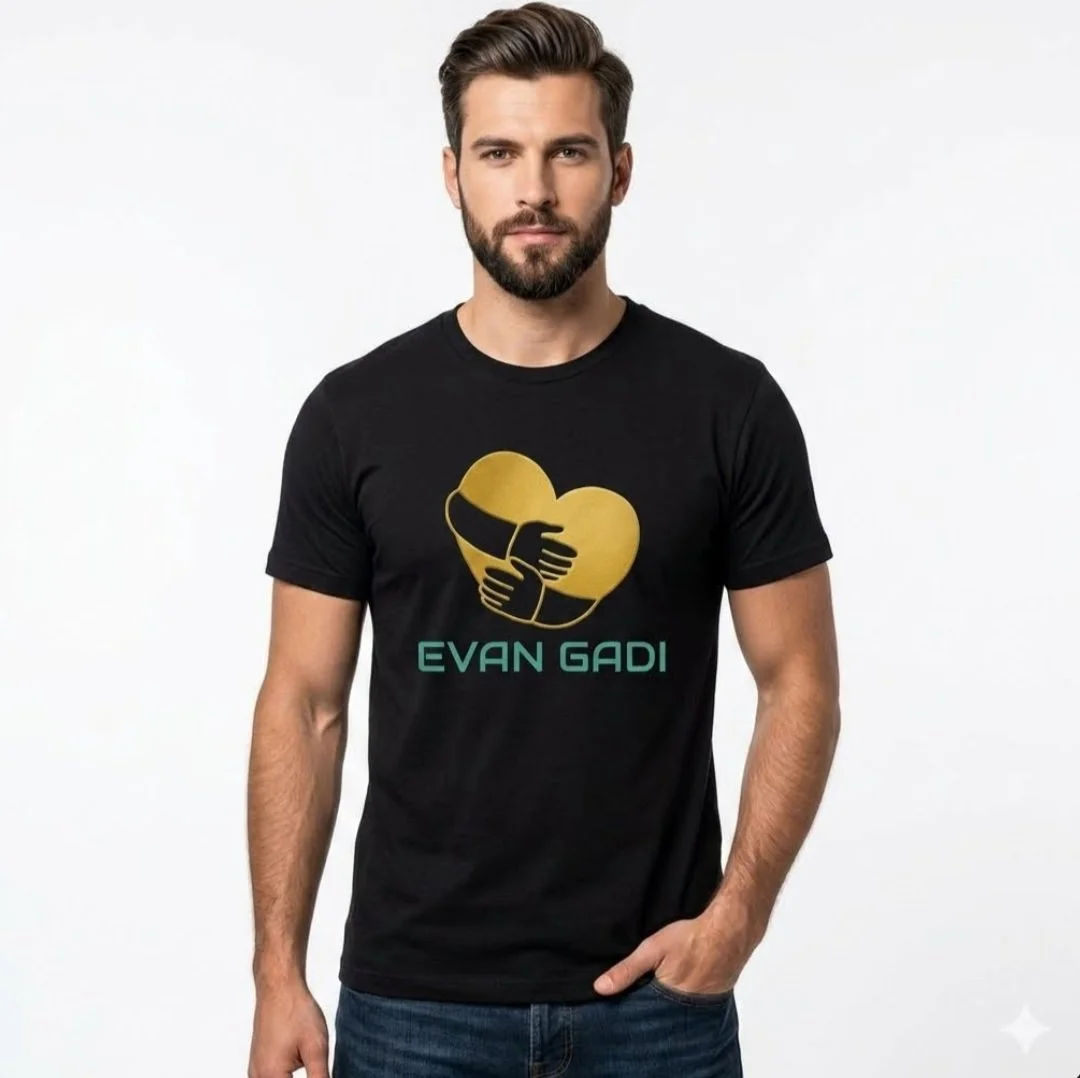 Evan Gadi T-Shirt Hamar Tribe Night Dance Tee Ethiopian Omo Valley Graphic Black