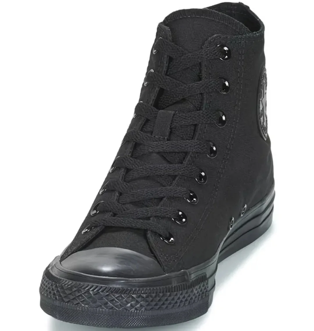 Converse Chuck Taylor All Star Monochrome Black High Top Canvas Sneakers M1111