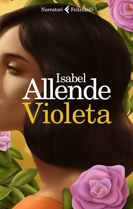 Copertina del libro " Violeta" di Isabel Allende.