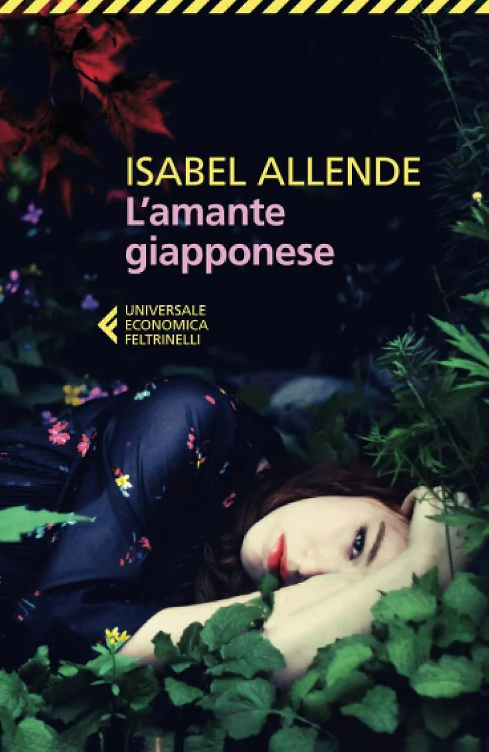 Copertina del libro con il titolo "L'amante giapponese" di Isabel Allende.