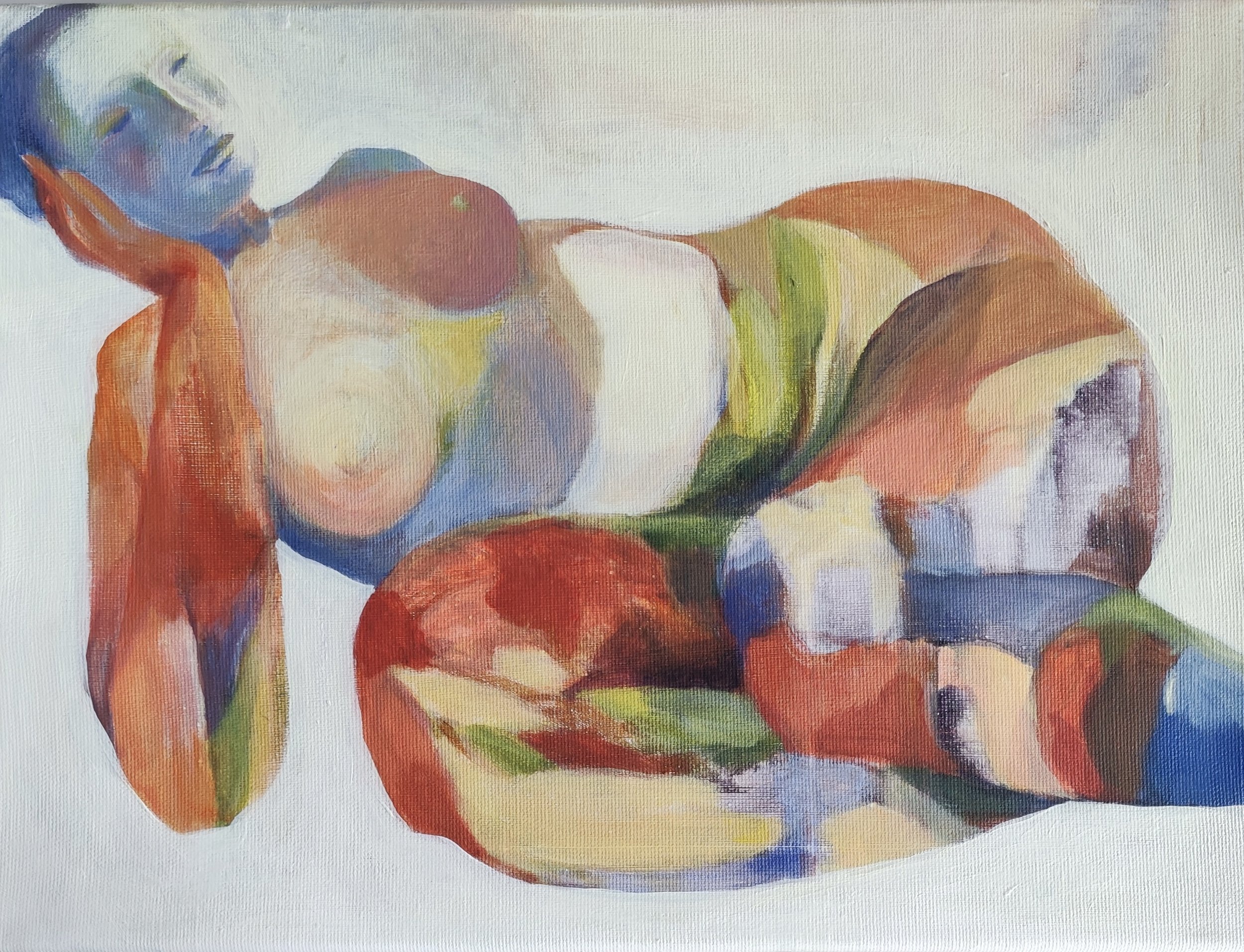 Paysage féminin, 2025. Acrylic on canvas — 40x30cm. SOLD