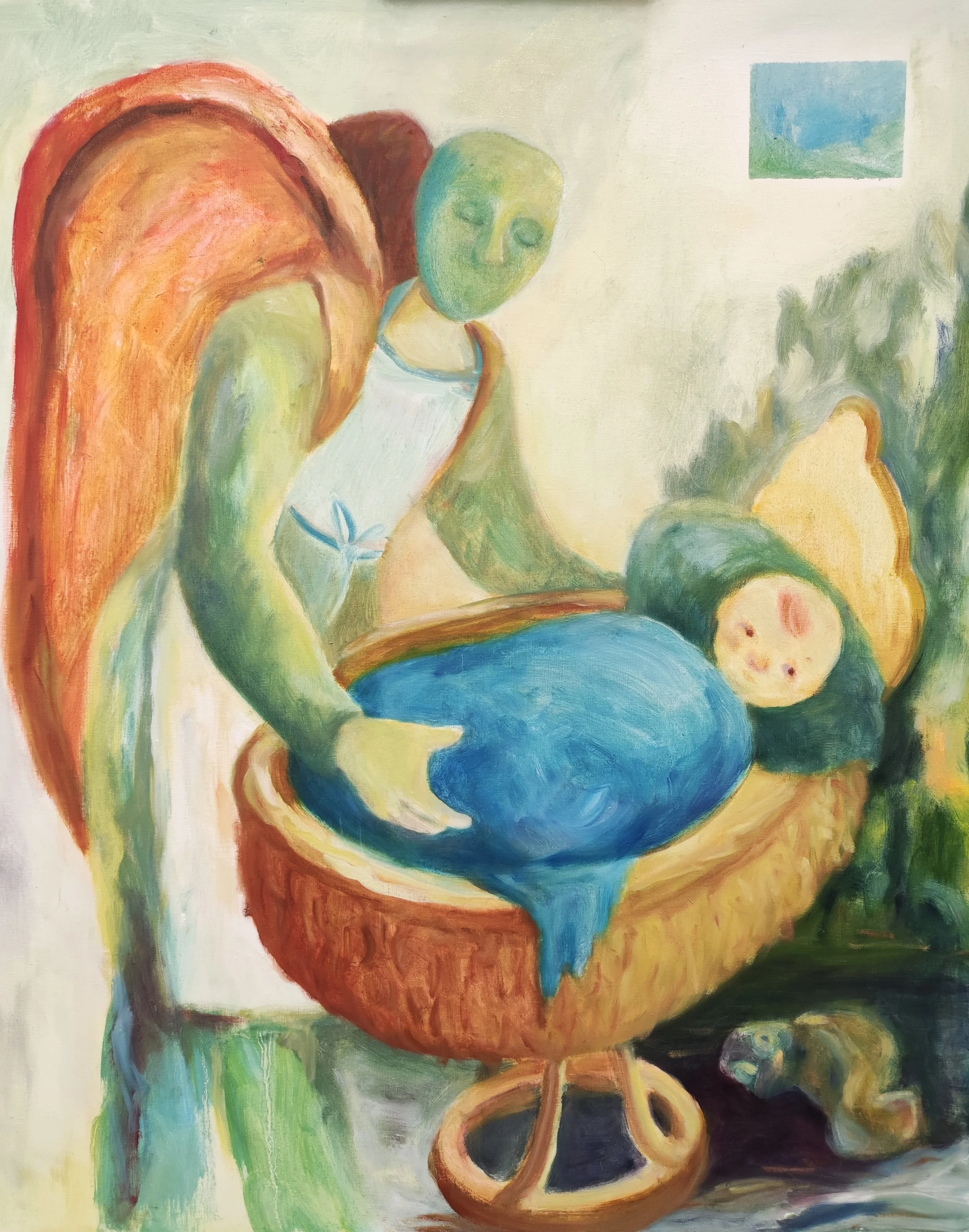 Gute Fee, 2025. Oil on canvas - 50x60cm. 