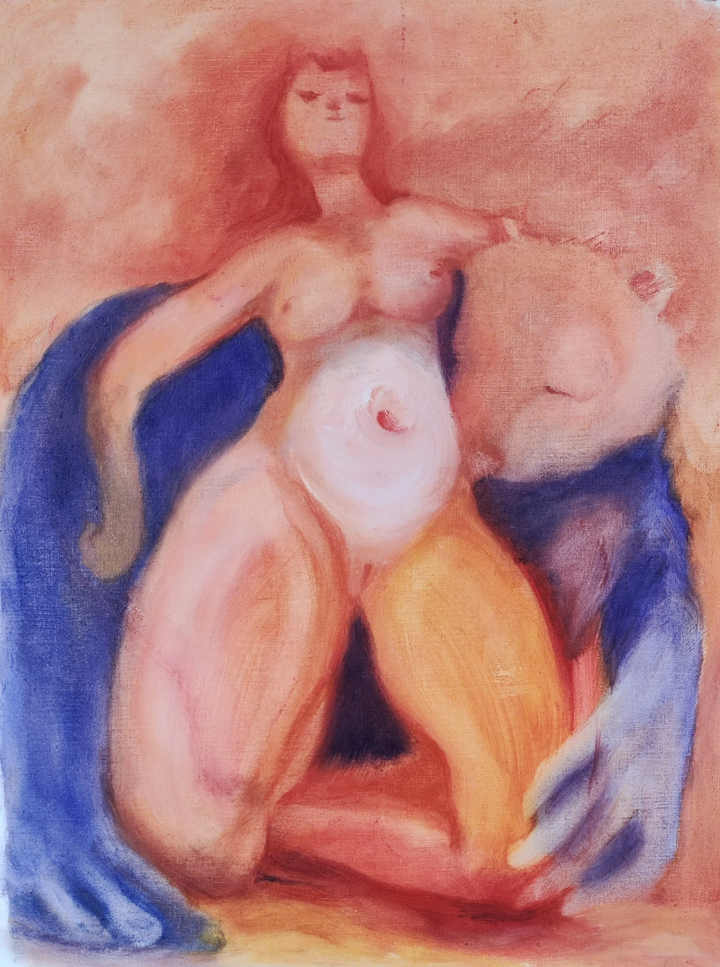 That's who we are, 2025. Oil on paper — 40x60cm. 