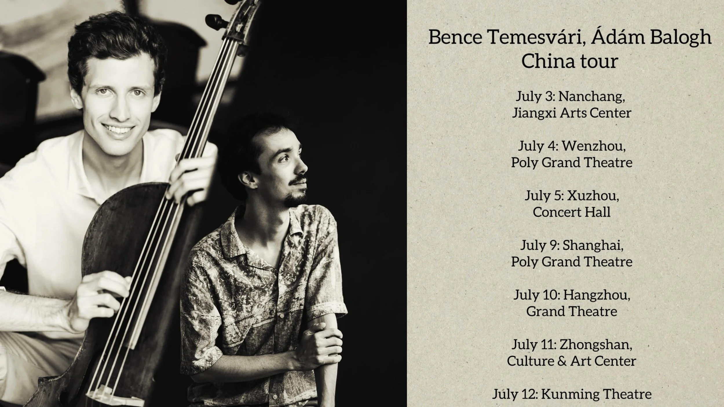 Incredibly excited to visit China for the first time together with the wonderful @bencetemesvari99, performing works by Chopin, Brahms, Bart&oacute;k and Kod&aacute;ly! 🙃

Thank you to @musiklaborklassik for making this possible!