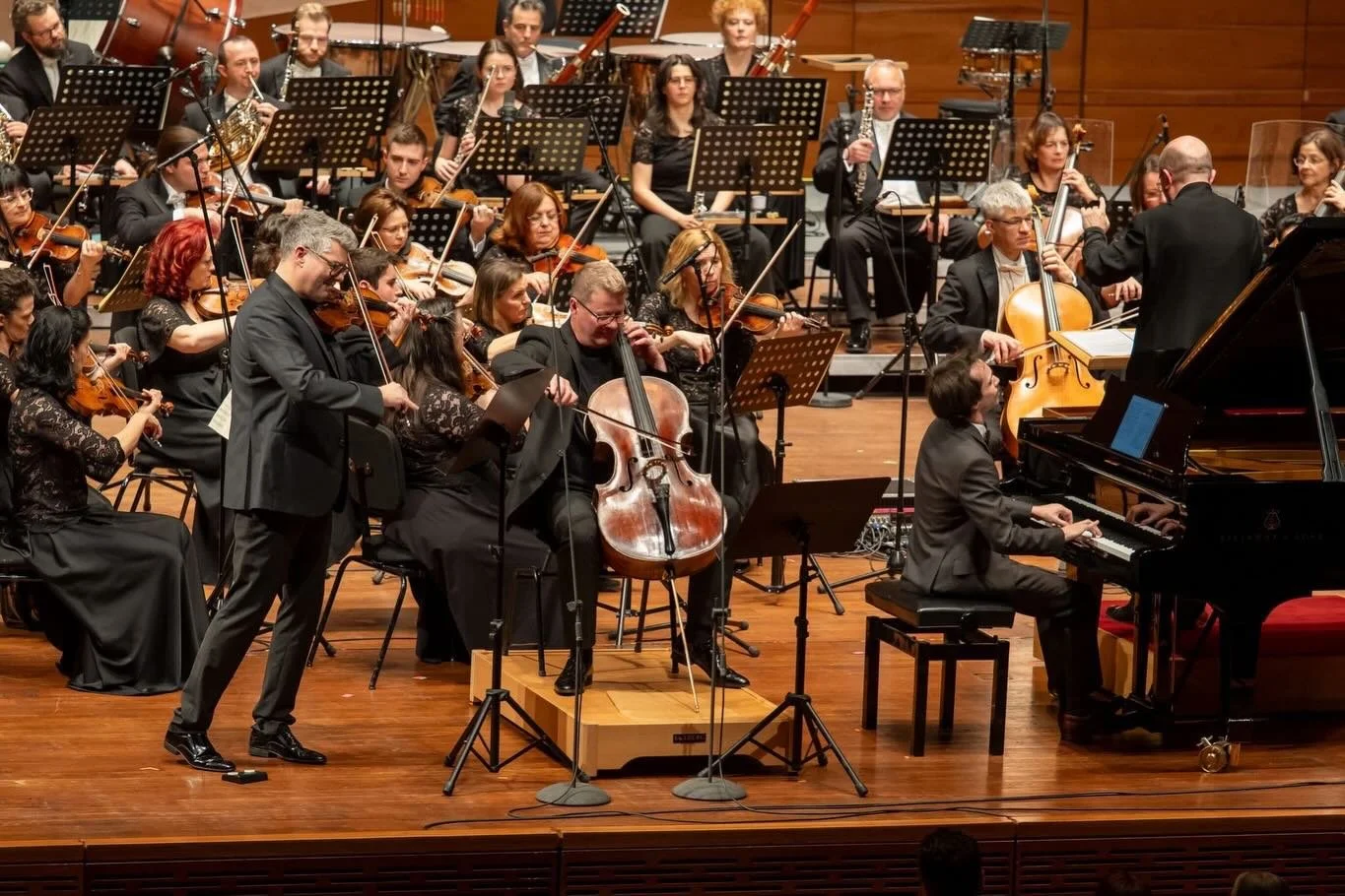 So happy to have been a part of the 15th anniversary celebration of the @kodalykozpont in my hometown, P&eacute;cs! It is really one of the most beautiful concert halls! 

It was an unforgettable experience to play Beethoven&rsquo;s triple concerto w