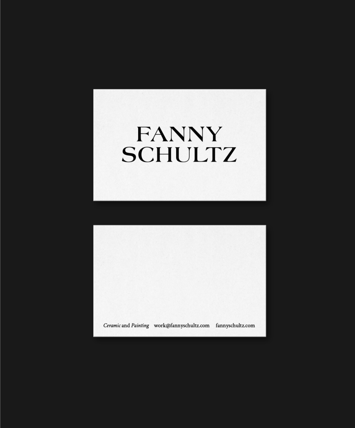 Brand Identity for Fanny Schultz.
Bäck Studio