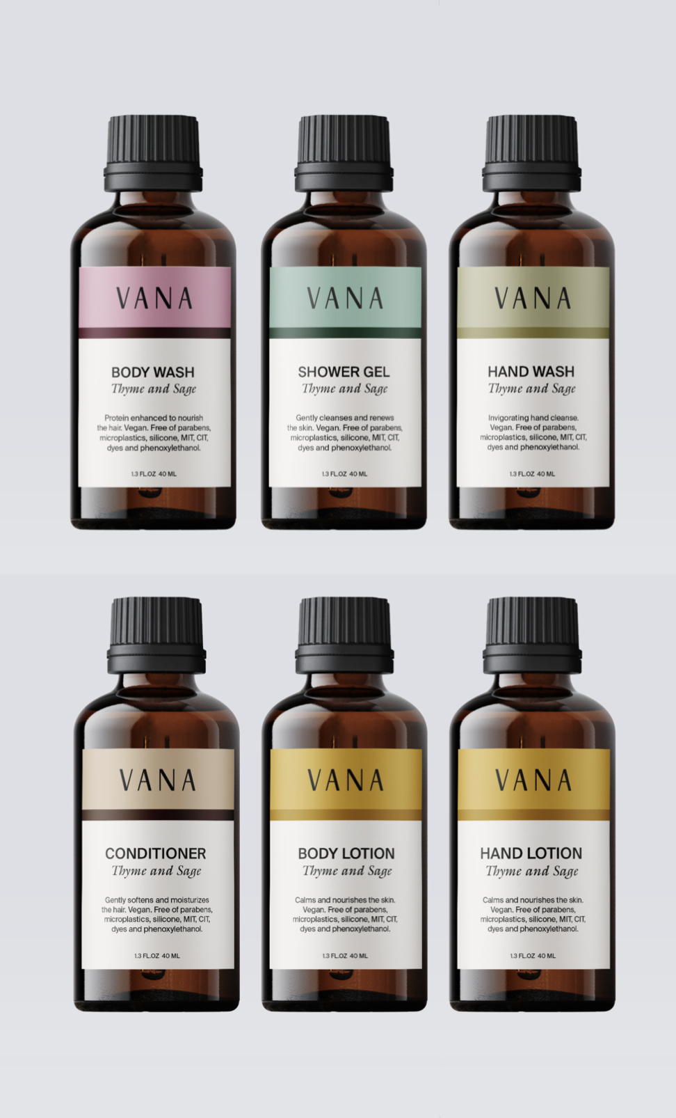 Rebranding Vana Spa products.
Bäck Studio
