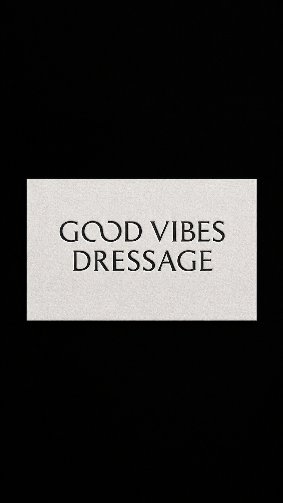 Brand Identity for Good Vibes Dressage.