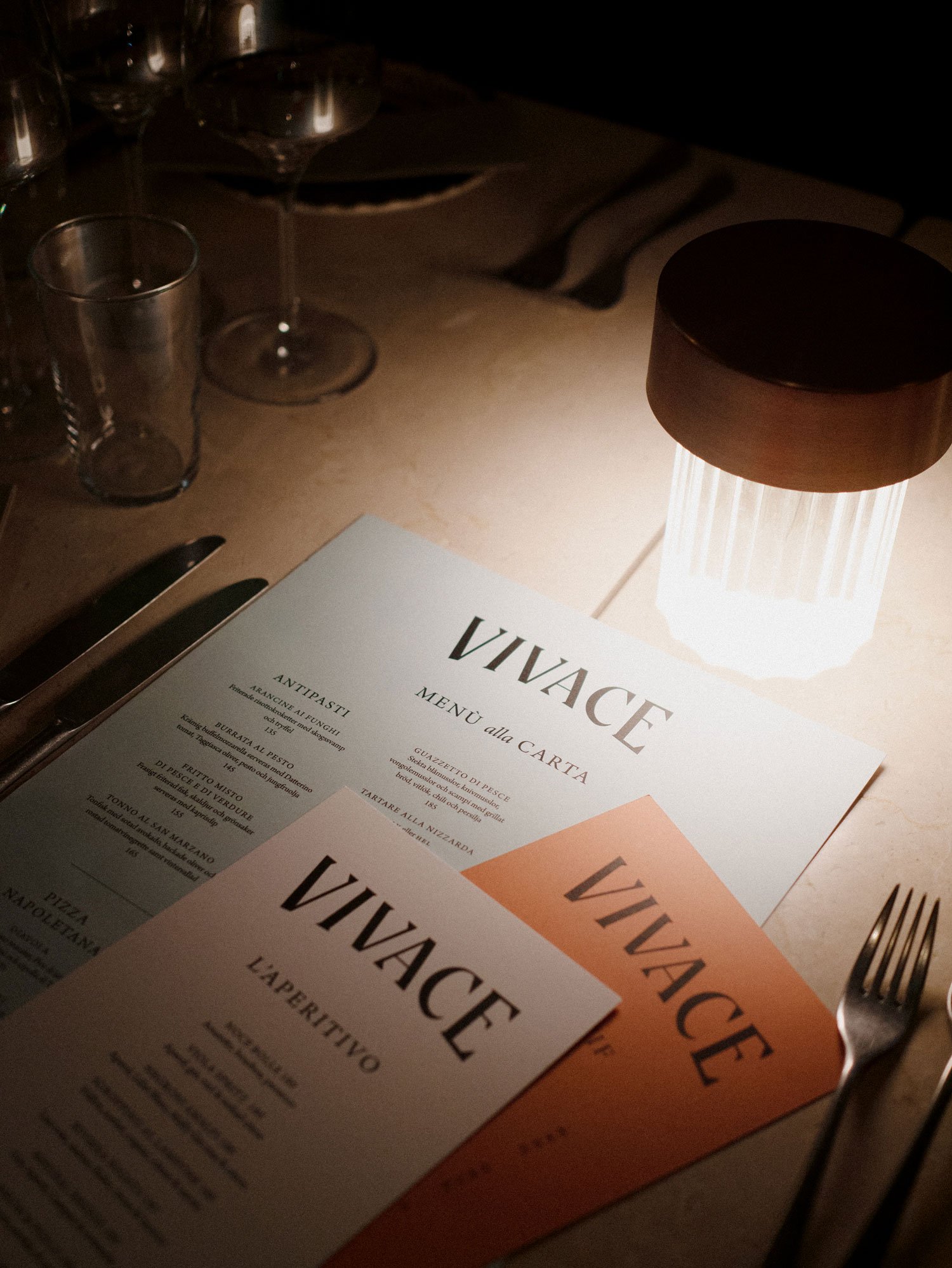 Brand Identity for Vivace by Elite Hotels.
Bäck Studio