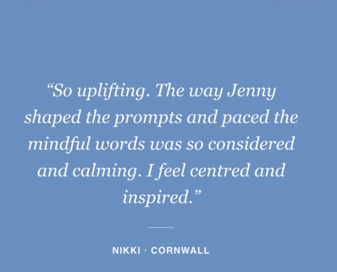 A little glimpse of what happens when we slow down, put pen to paper and give ourselves some space to listen. 🤍

Thank you, Nikki, for these lovely words.

#saltwaterworkshops #mindfulwriting #mindfuljournaling #journaling #mindfulness