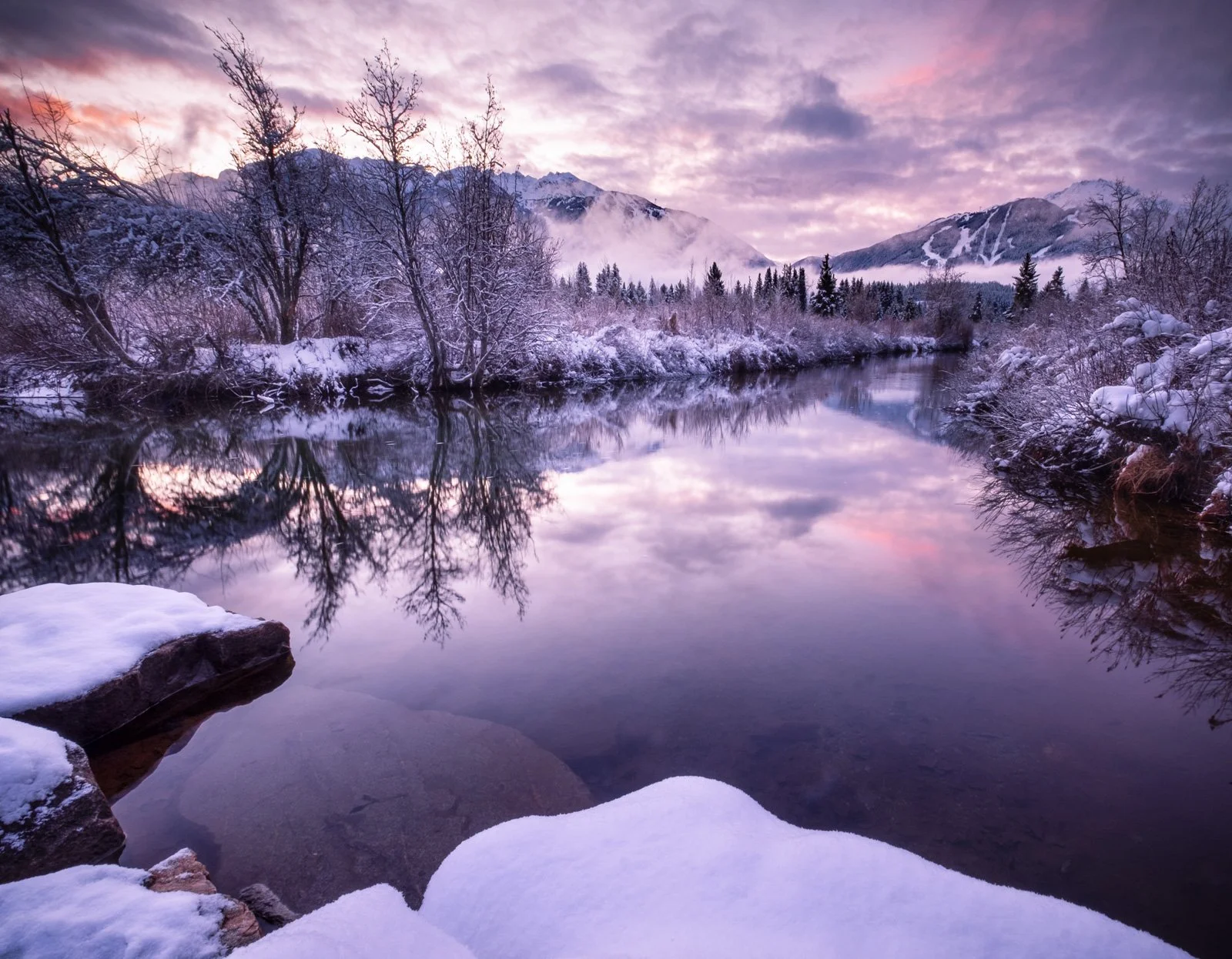 River of Golden Dreams winter dawn