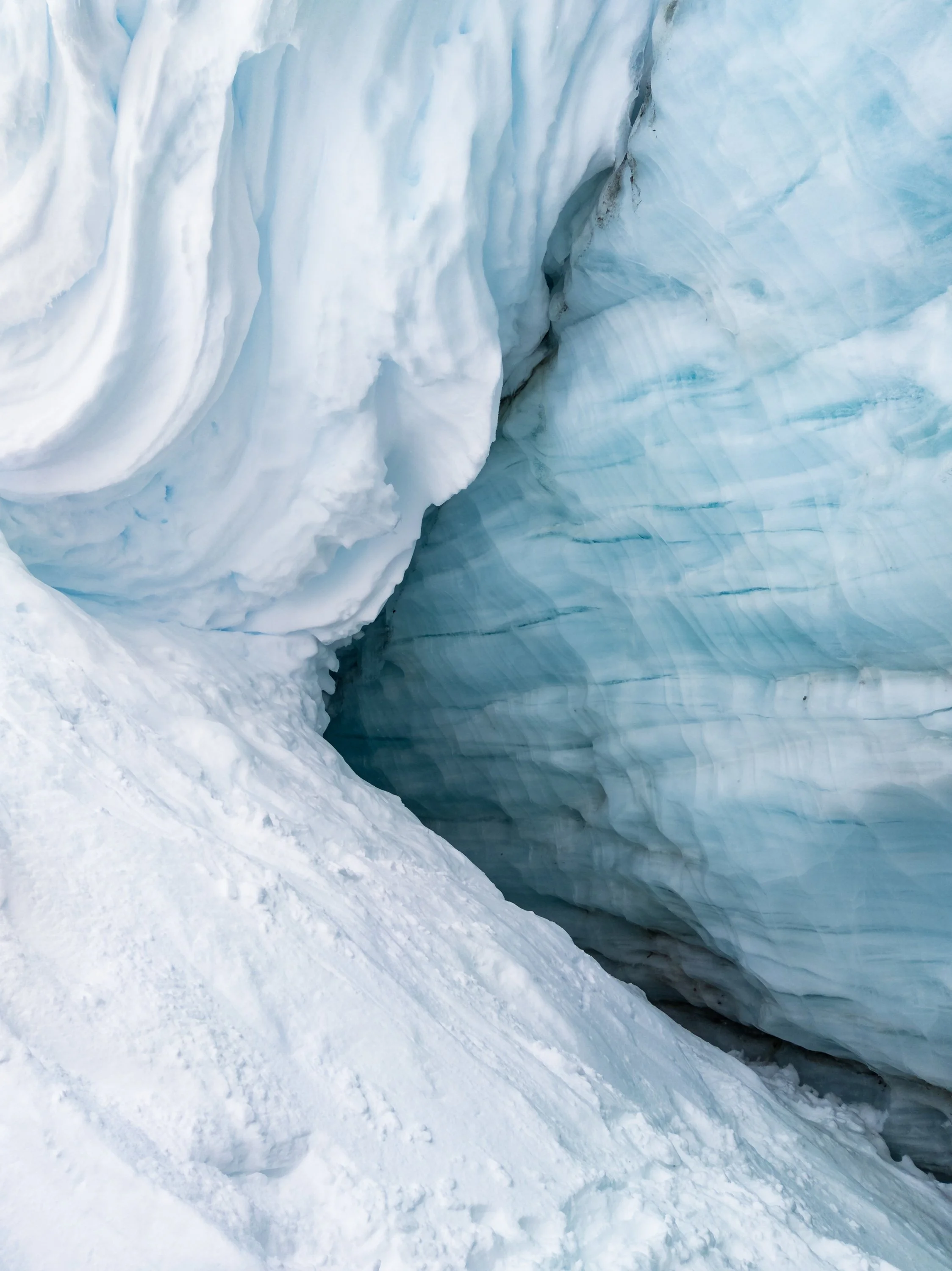 Blackcomb Ice Cave abstract