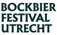 Logo van competitie met tekst 'Bockbier Festival Utrecht' op een donkere achtergrond.