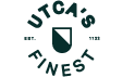 Logo van Unicamp with een schild en de tekst 'UTCA's INVEST' eromheen in een cirkel