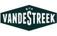 Vandestreek logo met groene achtergrond en zwarte tekst