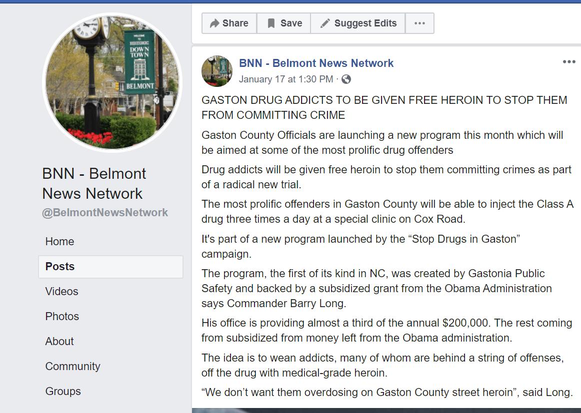 Don't believe the False News online. Such online articles just fuel more misinformation and stigma against struggling with substance use disorders... The "news source" blocked ICGH when we inquired about their reporting source for the story... We ha…