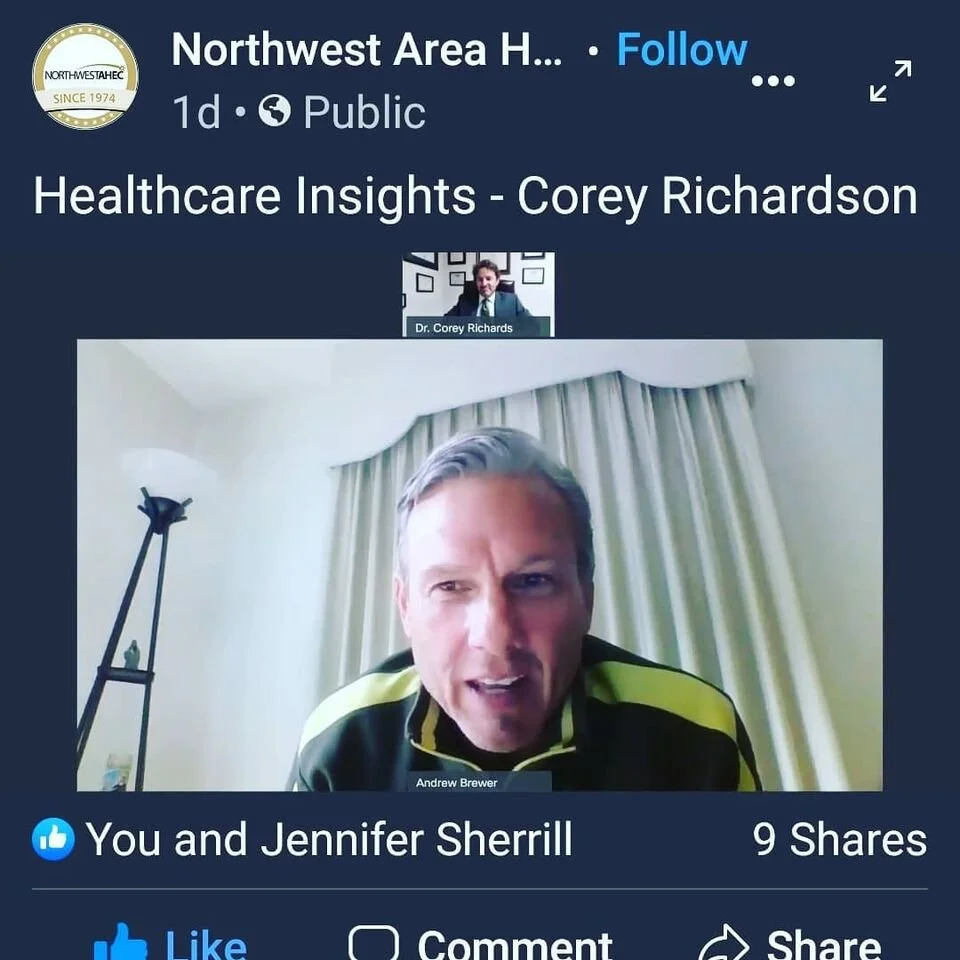 Watch the latest interview of Corey Richardson, DHSc, Clinical Director of ICGH, by NW AHEC'S own Healthcare Insights host, Andrew Brewer, at Wake Forest School of Medicine