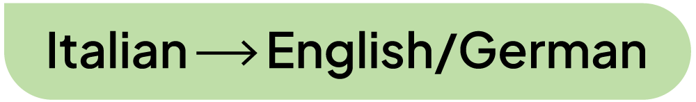 Translation from Italian to English/German
