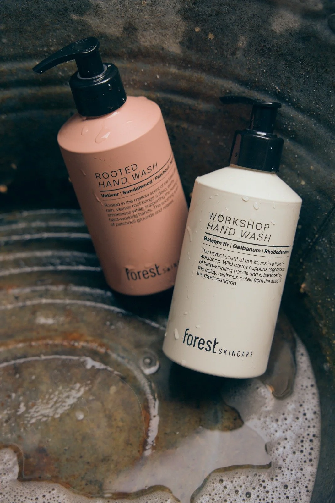 Rooted and Workshop hand wash by Forest Skincare