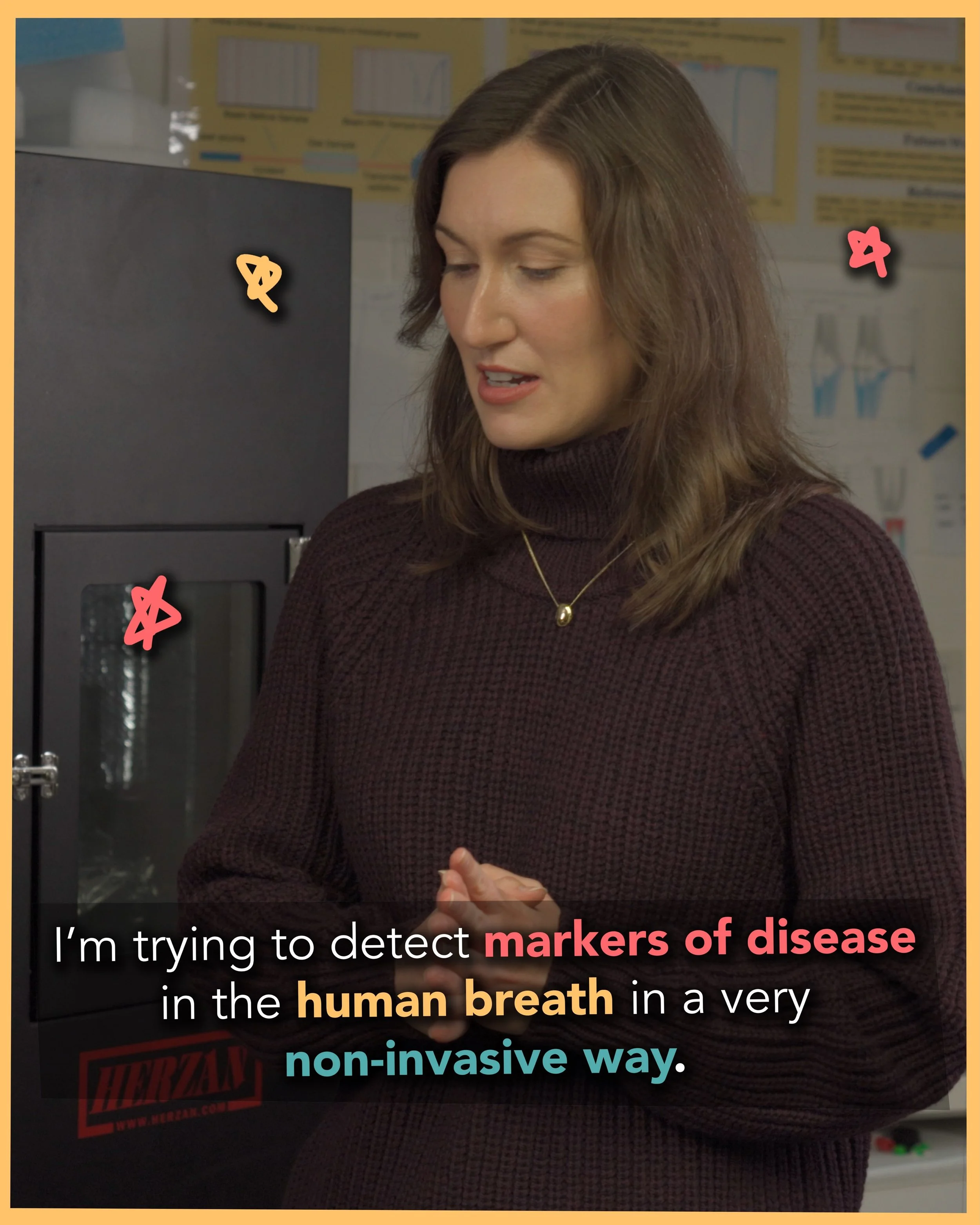 Do you prefer breathing into a tube over a needle in the arm? 💉😮&zwj;💨

Detecting disease from breath sounds like science fiction - but physicists like Dr. Sarah Scholten are developing devices to do exactly that! 

Sarah says &ldquo;We know this 