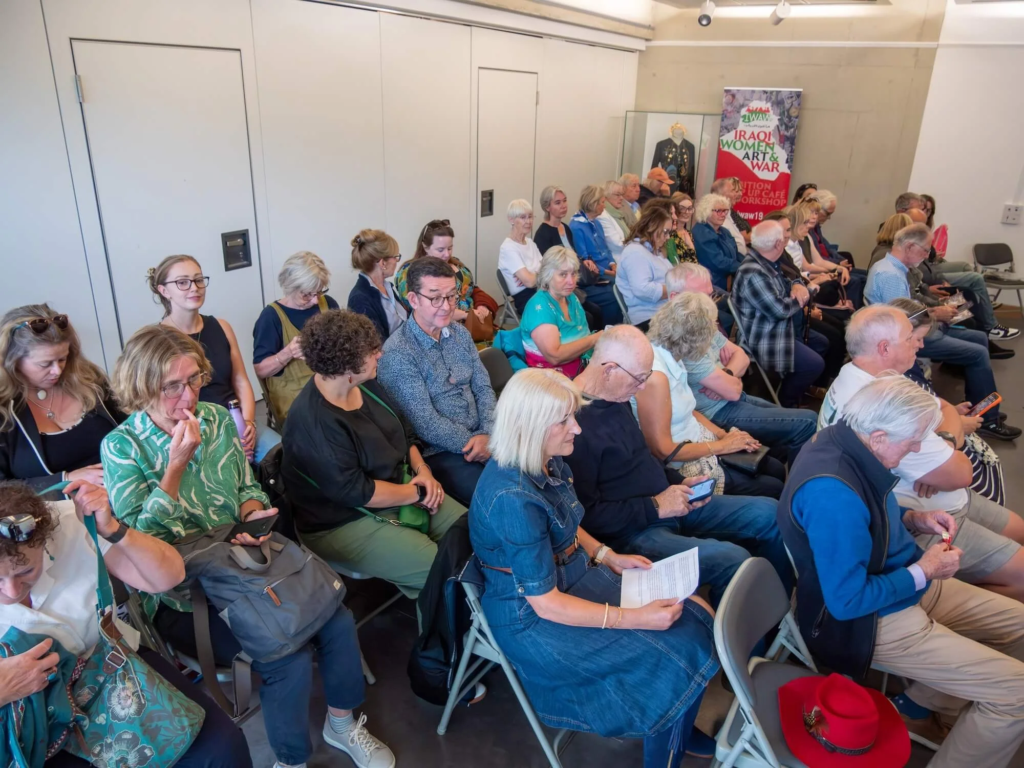 Visitors gathered for Ania Ready’s public talk on Lee Miller.