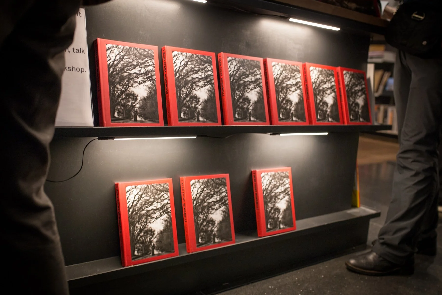 Copies of Ania Ready’s I Also Fight Windmills displayed in The Photographers’ Gallery Bookshop.