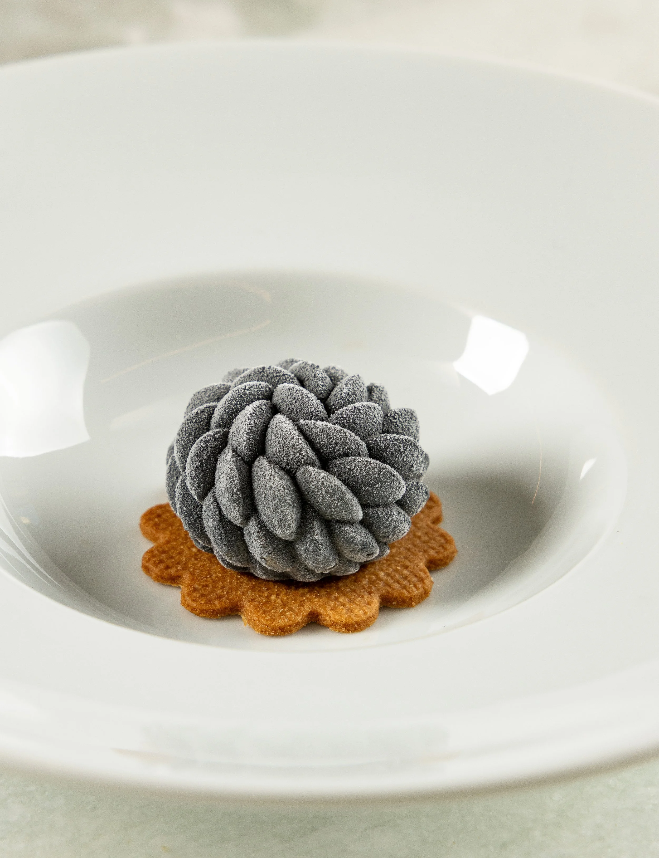 Sobremesa exclusiva desenvolvida pela Ahto Pâtisserie para restaurante parceiro.
