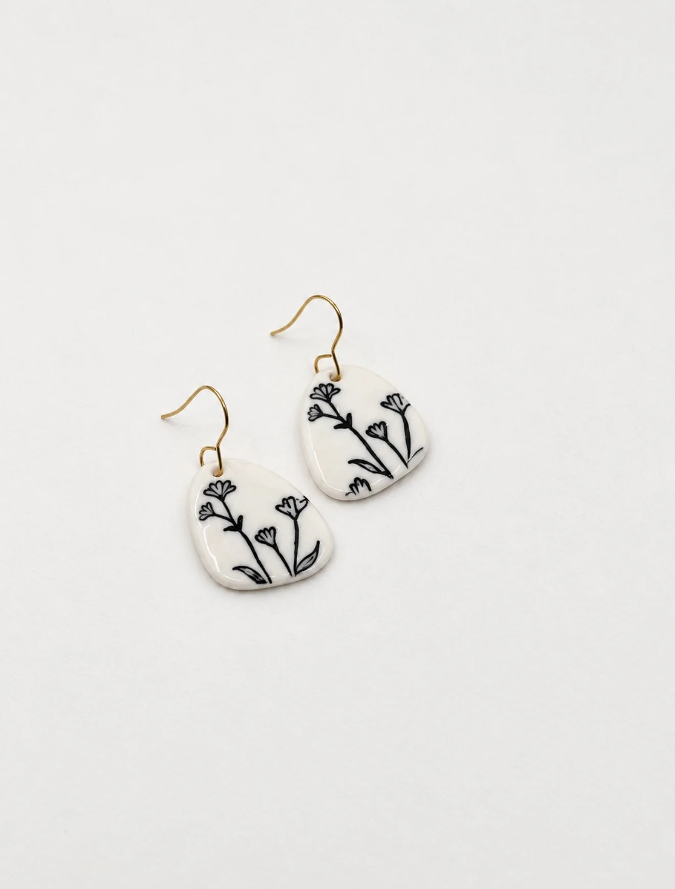 Botanical No. 01 | Porcelain Floral Earrings