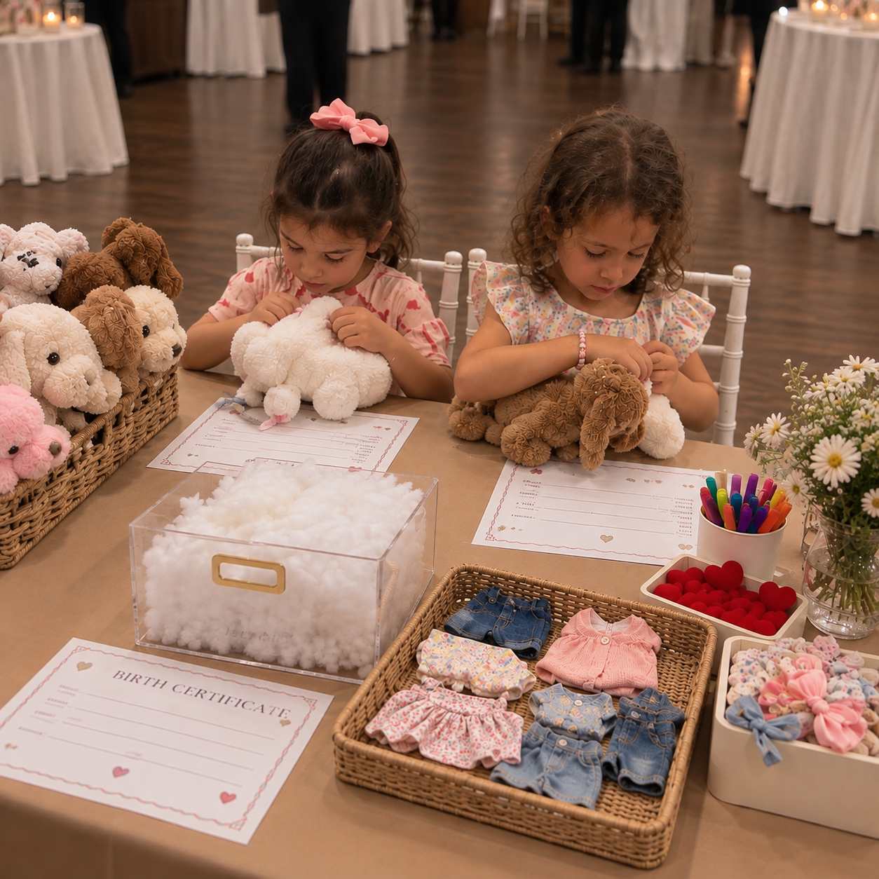 Build a buddy, DIY stuffed animal party kit