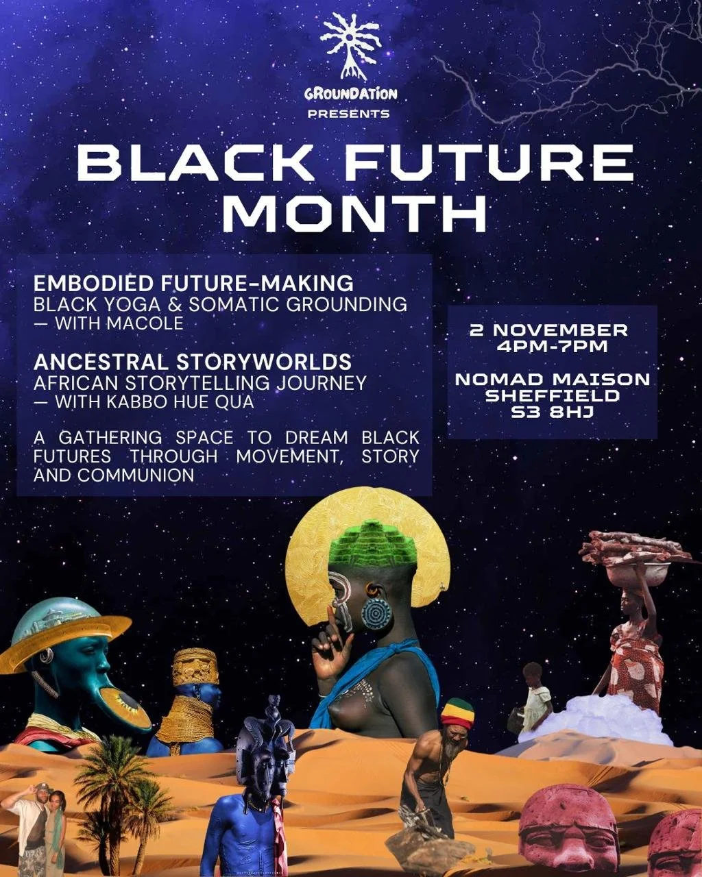 Black Future Month: Drumming &amp; Yoga