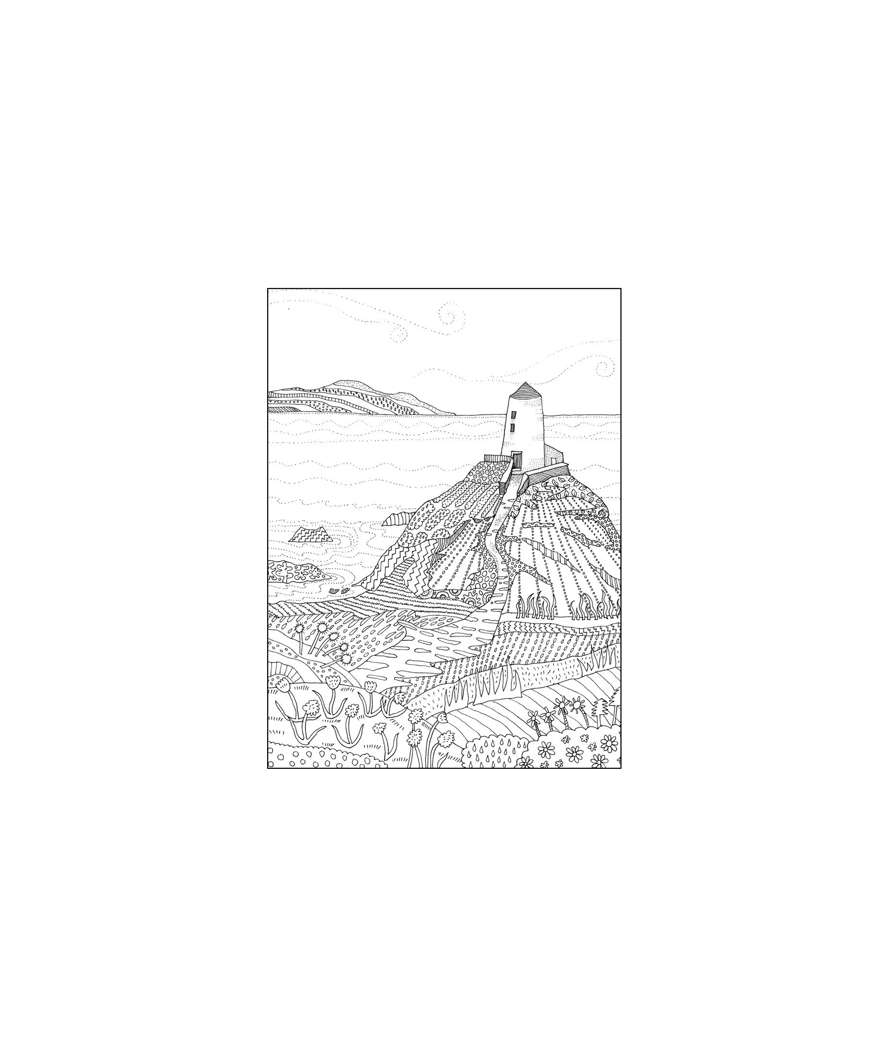 Greeting card - Llanddwyn, Anglesey