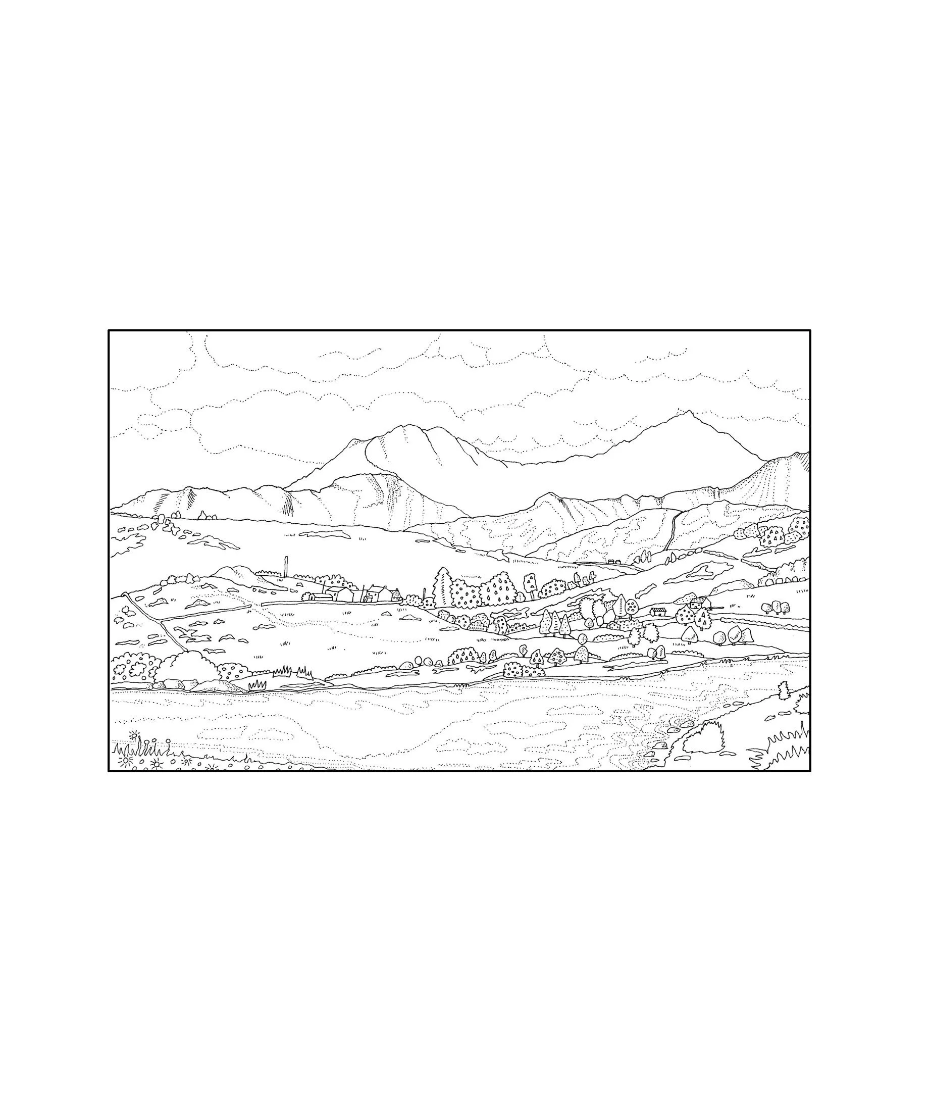 Greeting card - Snowdon Horseshoe
