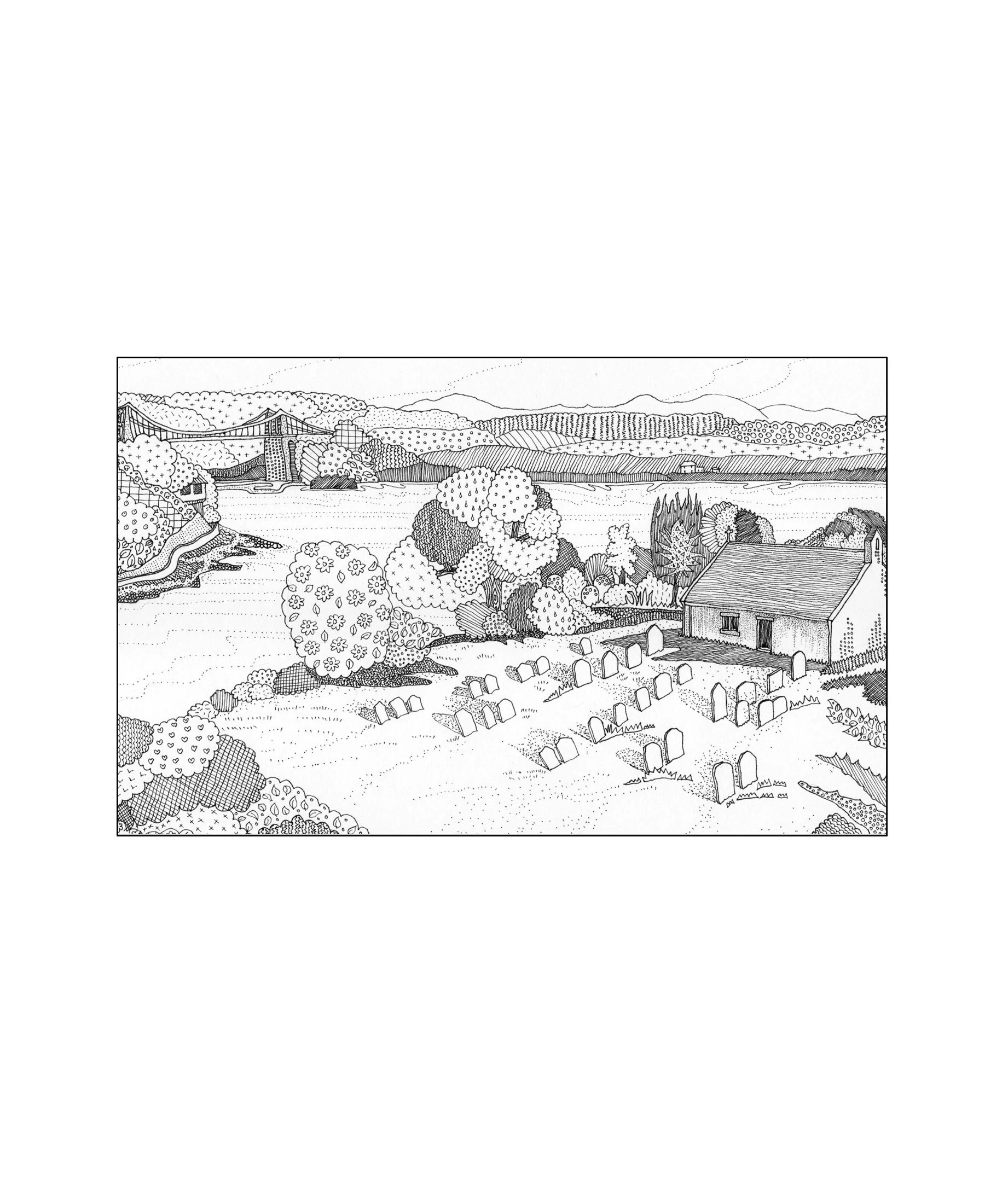 Greeting card - Church Island, Anglesey
