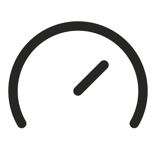 A speedometer or gauge displaying a high reading.
