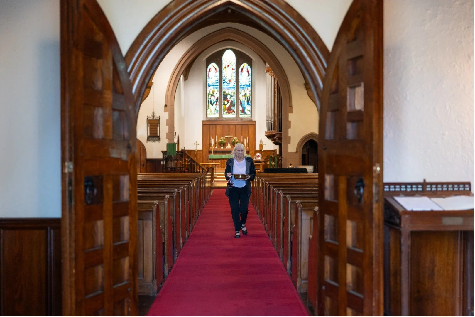 Inside of the church