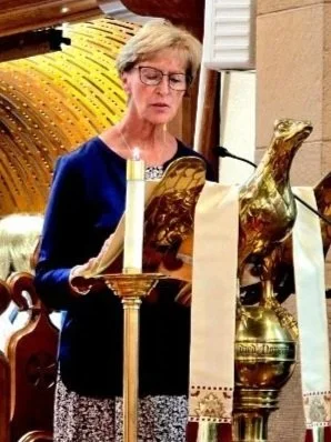 The lectern is in the shape of an eagle