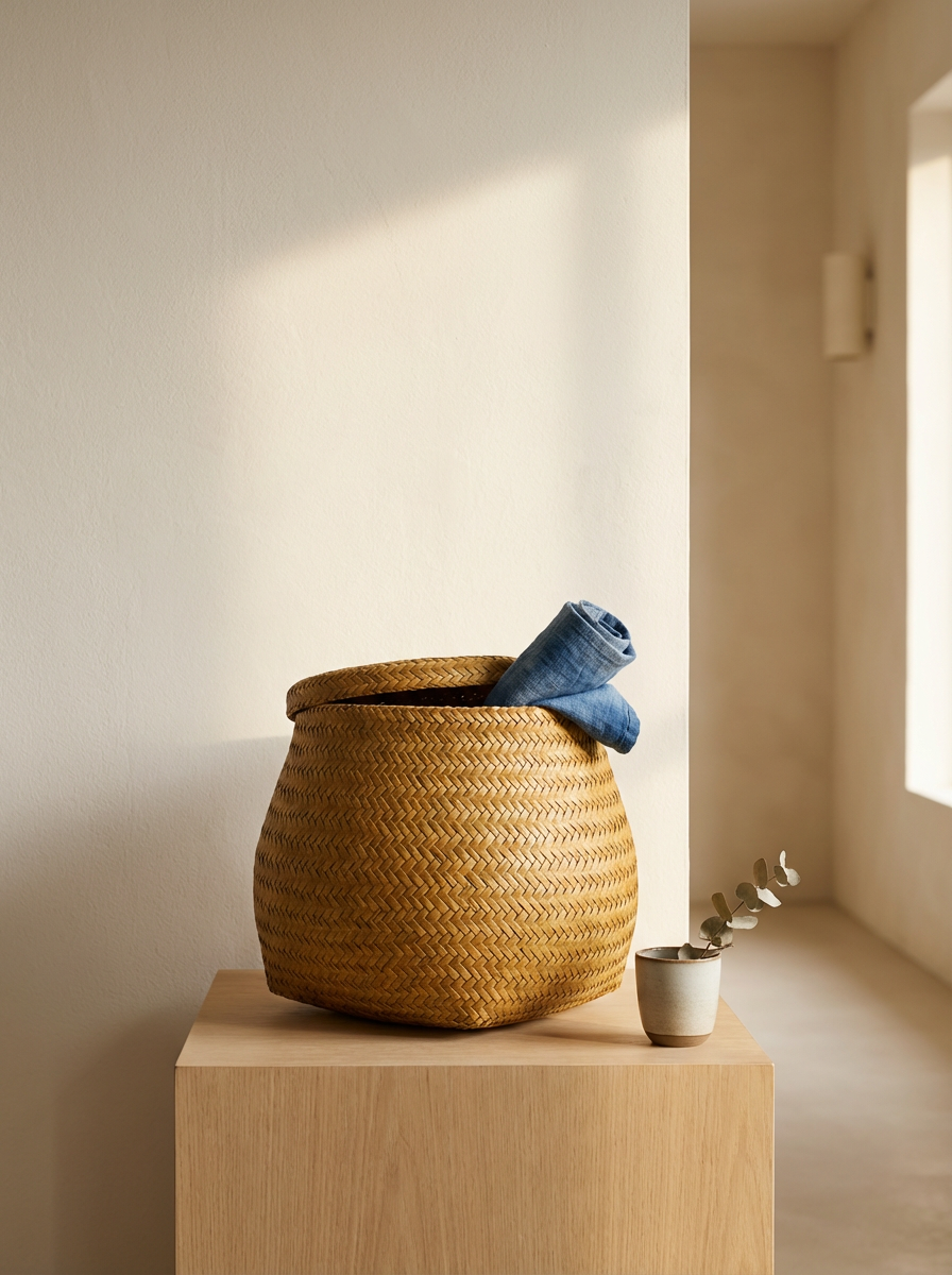 Woven Bamboo Basket